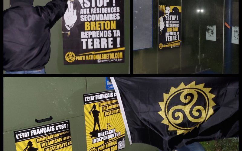 Bro Leon : à Saint-Renan, les militants du PNB sur le terrain pour affirmer la présence nationaliste