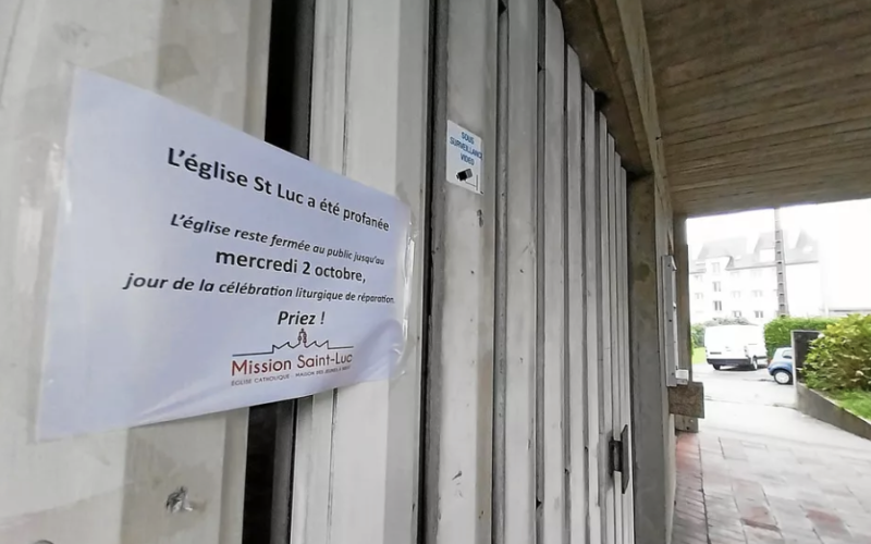 Brest : l’église Saint-Luc profanée