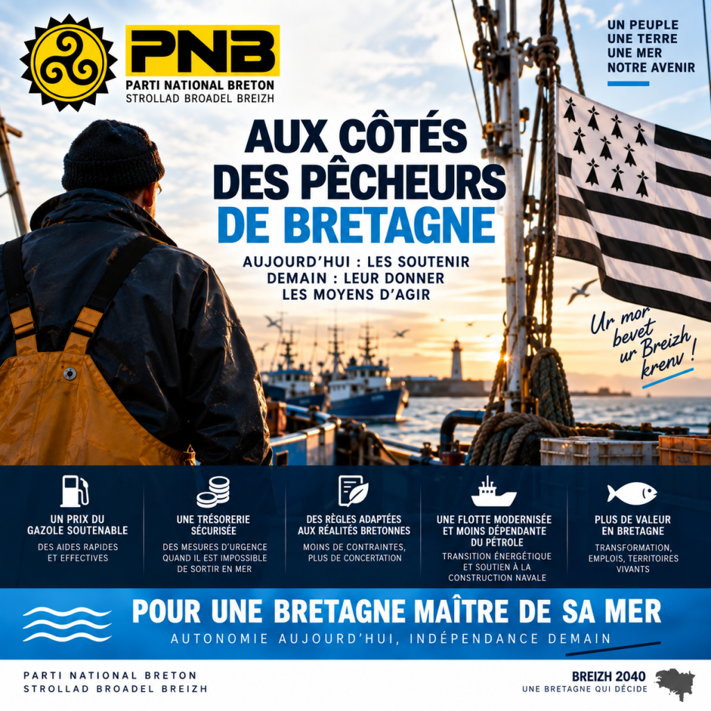 Crise de la pêche : le PNB veut rendre à la Bretagne la maîtrise de sa politique maritime