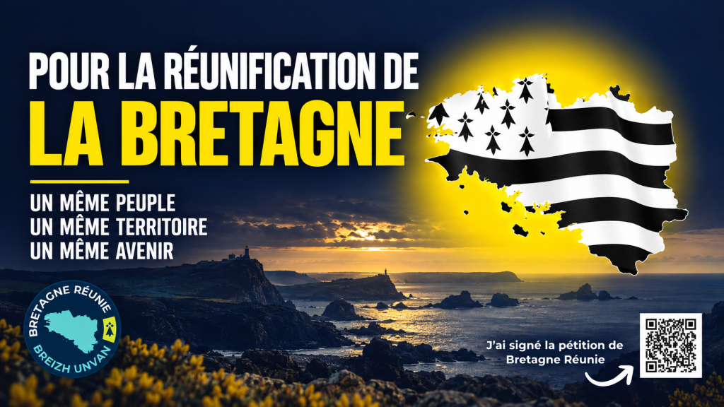 Bretagne réunie relance le combat : une nouvelle pétition à l’Assemblée française pour la réunification de la Bretagne
