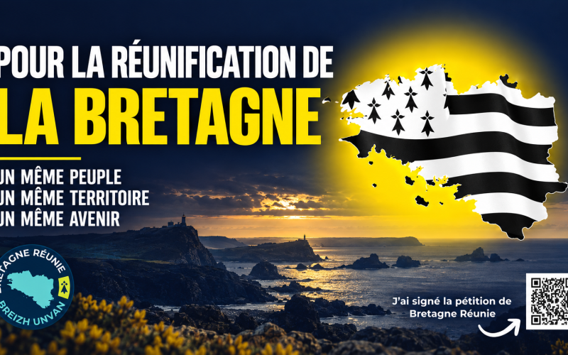 Bretagne réunie relance le combat : une nouvelle pétition à l’Assemblée française pour la réunification de la Bretagne
