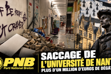 Saccage de l’Université de Nantes : le Parti National Breton réclame des sanctions sévères contre les responsables